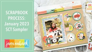 Scrapbooking with the January 2023 SCT Sampler Kit