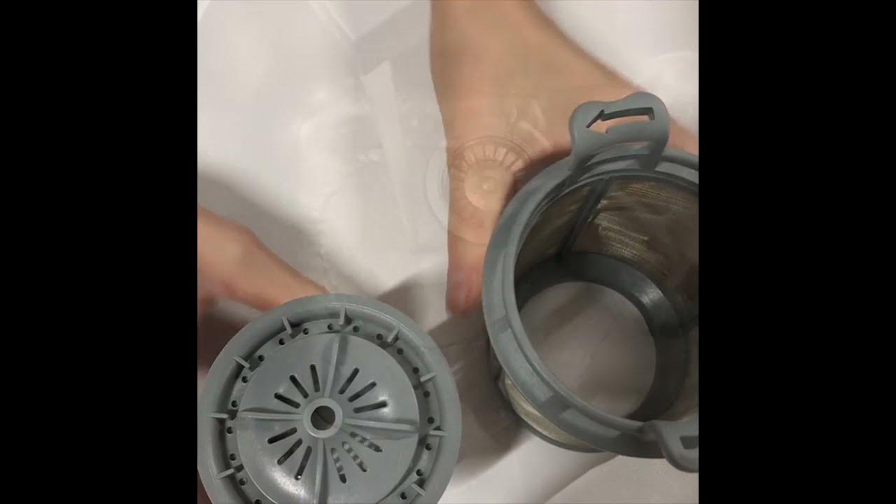How to remove and clean the SMEG dishwasher filter YouTube