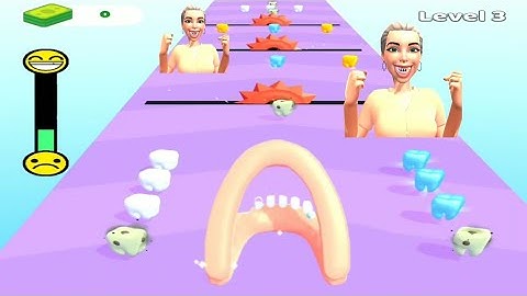 Teeth Run game | teeth runner gameplay | teeth run android ios walkthrough | big update new  game