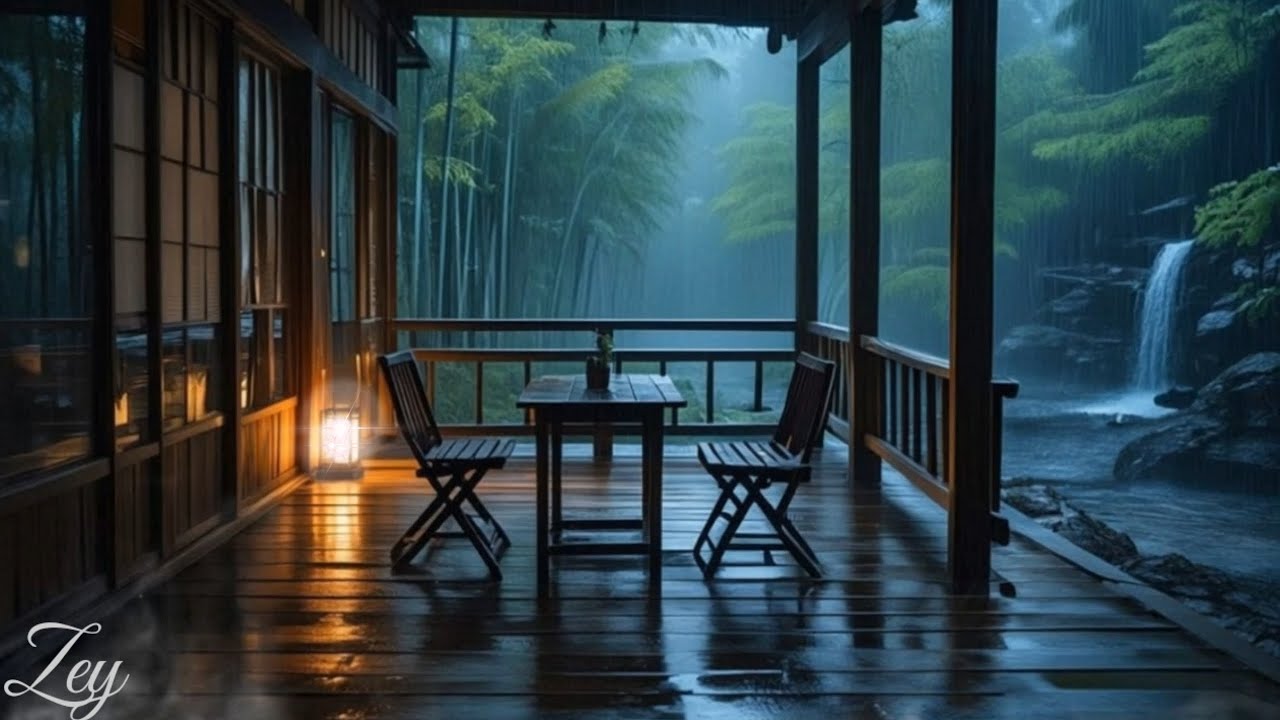 Peaceful River Rain & Soft Piano 🌧️ Deep Sleep Music for Stress Relief & Insomnia