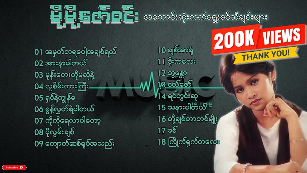 မို့မို့ဇော်ဝင်း  အကောင်းဆုံးလက်ရွေးစင်သီချင်းများ