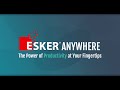 Esker Anywhere™: Mobile Ordering App