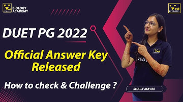 How to Check & Challenge DUET PG Answer Key 2022?