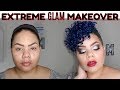 POWER of MAKEUP - EXTREME HOLIDAY GLAM MAKEUP TRANSFORMATION