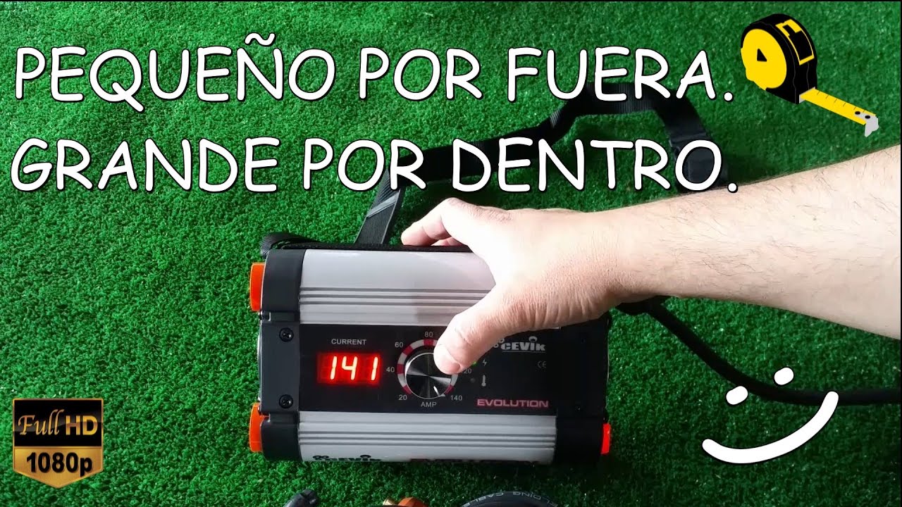 SOLDADOR INVERTER CEVIK EVOLUTION180X (El mas pequeño que vi nunca) -  YouTube
