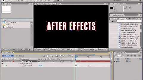After Effects Basic Training 08 Titles Part 1 of 4