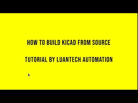 How to build and run KiCAD from source - YouTube
