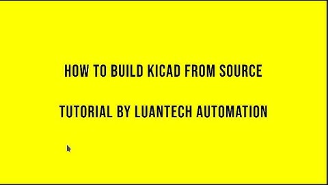 How to build and run KiCAD from source
