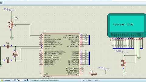 PIC18F4550 + ADC + Proteus+ XC8 + GLCD128x64