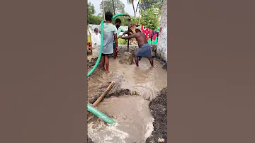 Borewell Drilling by Hand 💪 100 feet #shorts #borewell