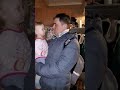 Дочь встречает папу со службы