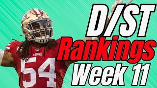 MUST USE D/ST Fantasy Football Rankings and Tiers | Week 11 Defense Rankings 2024