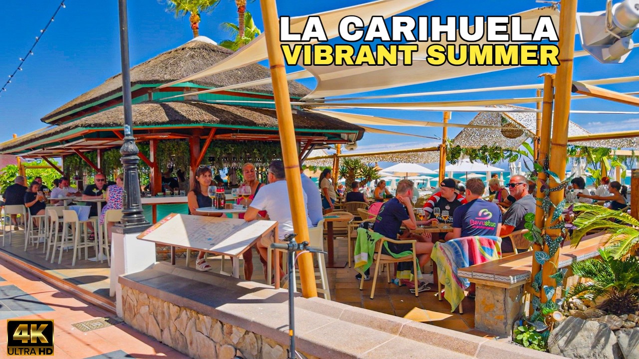 La Carihuela, Spain 🇪🇸 The Perfect Day in Torremolinos 4k - summer 2026