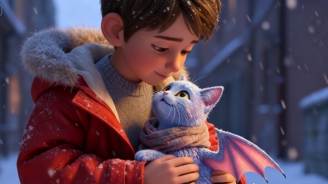 Little Human Child Shared His Coat With a Frozen Dragon Cat—What the Diplomat Did After Shocked All