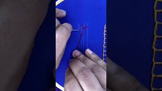 Open Cretan Stitch Tutorial || How to do Open Cretan Stitch || kaarigari || #shorts