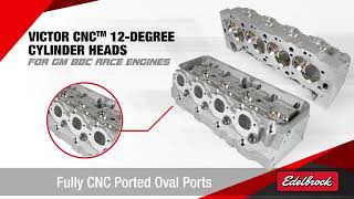 homepage tile video photo for Edelbrock Victor CNC 12-Degree Cylinder Heads for BBC Engines