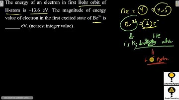 The energy of an electron in first Bohr orbit of H-atom is -13.6 eV. The magnitude of energy value