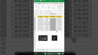 🔥 Excel Interview Question: Date Se Day, Month & Year Kaise Nikale? #excel #exceltips #trending