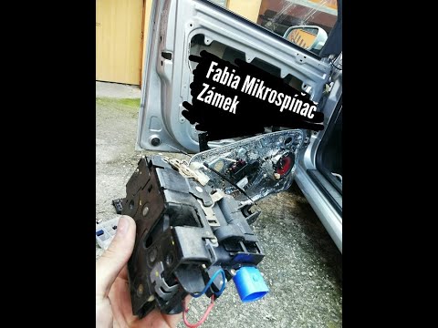 Fabia výměna  Mikrospinače Zámku dveří