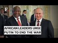 African Leaders Meet Russian President Putin To Discuss Ukraine Peace Plan