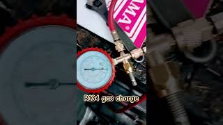 R134a refrigerant gss ka running pressure kitna hota hai 🔥❄️. #ac #repair #shorts #trend #youtube