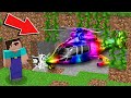 Minecraft NOOB vs PRO: NOOB FOUND ABANDONED MINE IN WHICH THERE WAS SECRET RAINBOW HELICOPTER 100%