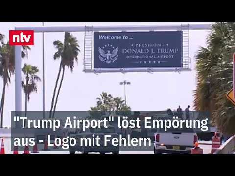 Der Palm Beach Airport heißt nun offiziell "President Donald J. Trump International Airport" | ntv