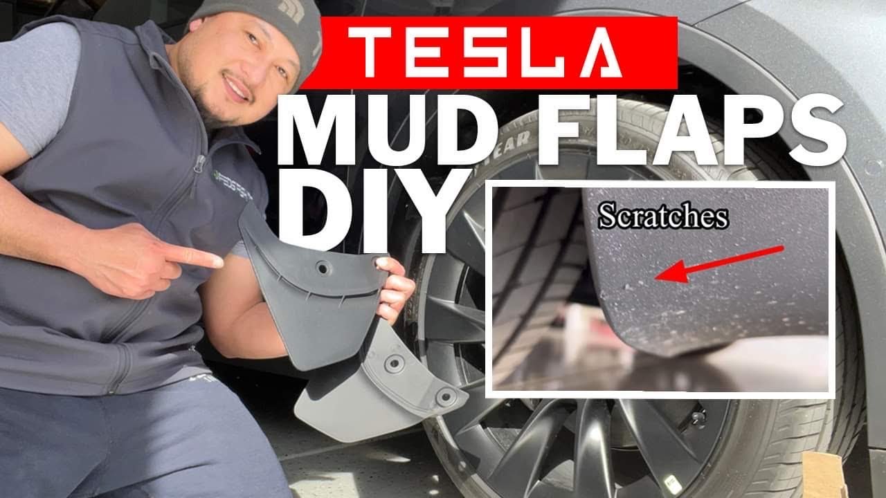 How To Install Tesla Y Mud Flaps DIY - YouTube