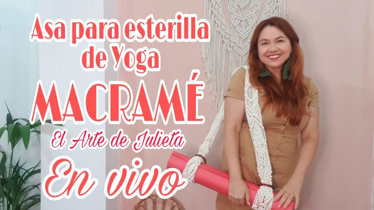 Asa De Macramé Para Esterilla De Yoga
