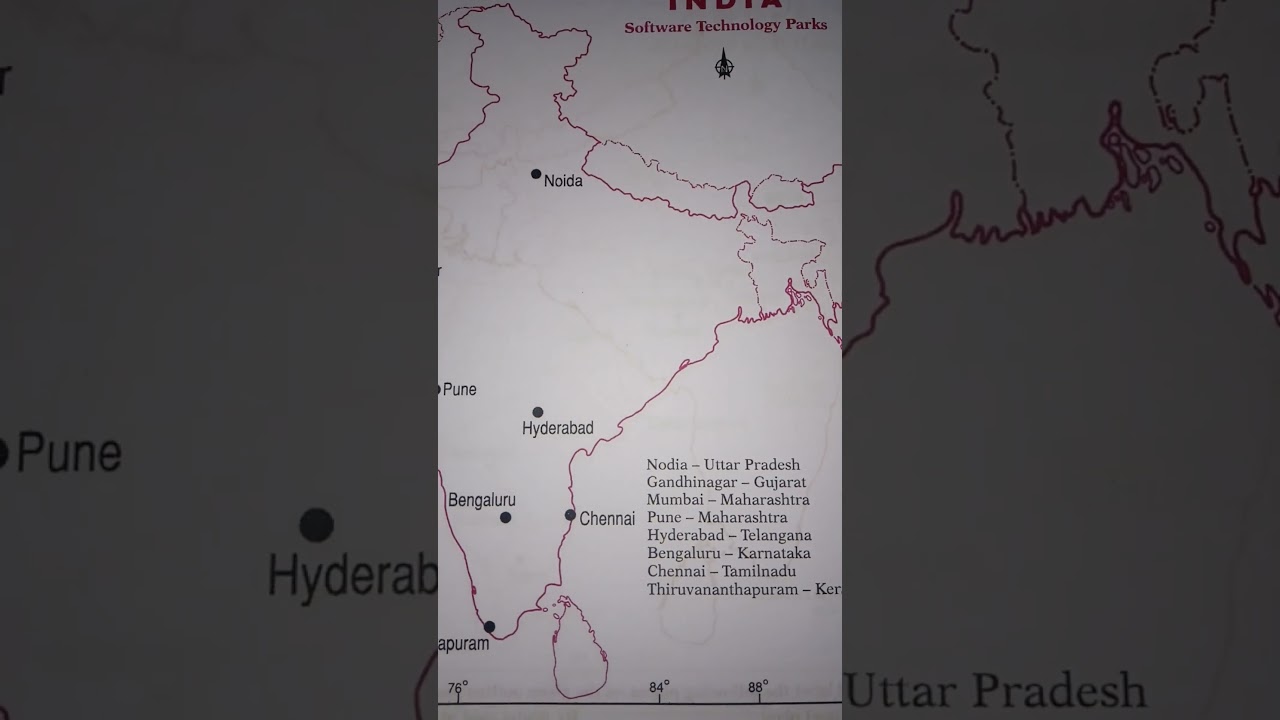 software technology# parks# in India map