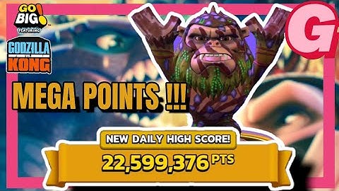 ytgabinho, Go Big Feat. Godzilla vs Kong! 22.599.000 Points!!!