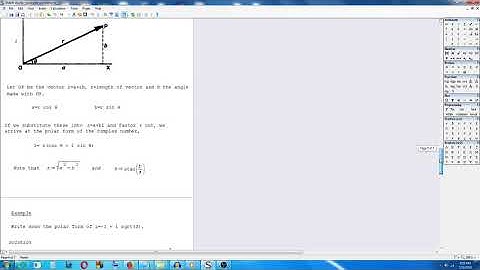 Engineering Mathematics On The Go - 3 - Polar Form of Complex Numbers