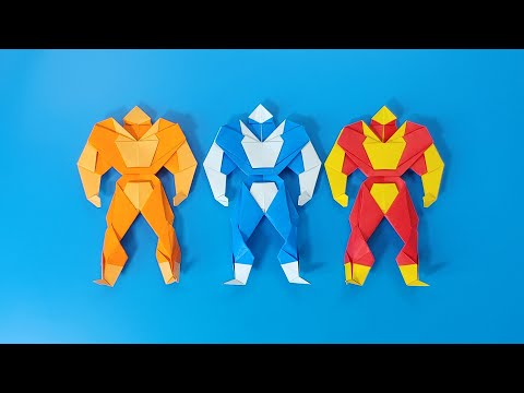 [페이퍼레인저] 수호대 잭 접는방법 / 종이접기 / 네모아저씨