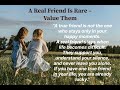 A Real Friend Is Rare – Value Them ❤️ #friendship #motivation