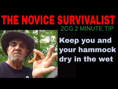 2 MINUTE TIP -  KEEP YOU AND YOUR HAMMOCK DRY