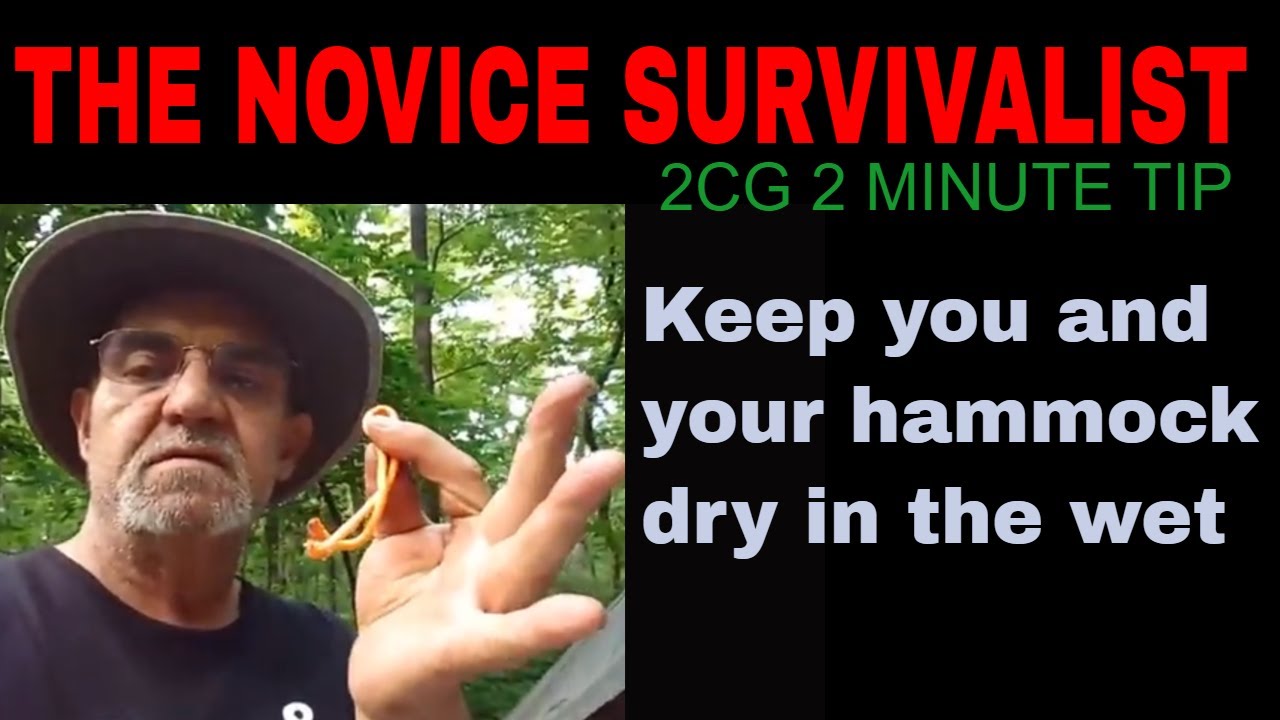 2 MINUTE TIP KEEP YOU AND YOUR HAMMOCK DRY YouTube