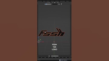 Y2K process logo render #3dart #3dprocess #blender #illustrator #logo #y2klogo #process #parte1