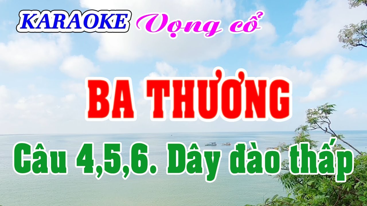 Karaoke _  Ba Thương _  Dây Đào Thấp