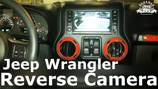 Jeep Wrangler Reverse Camera Installation - YouTube