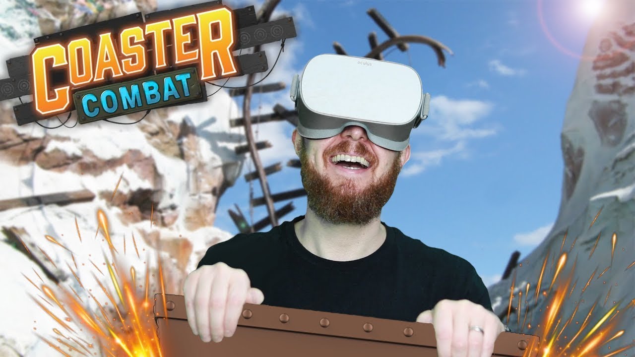 Vr combat. Coaster Combat VR. Coaster Combat VR Oculus. Coaster Combat VR poster. Oculus Quest Epic Roller Coaster.