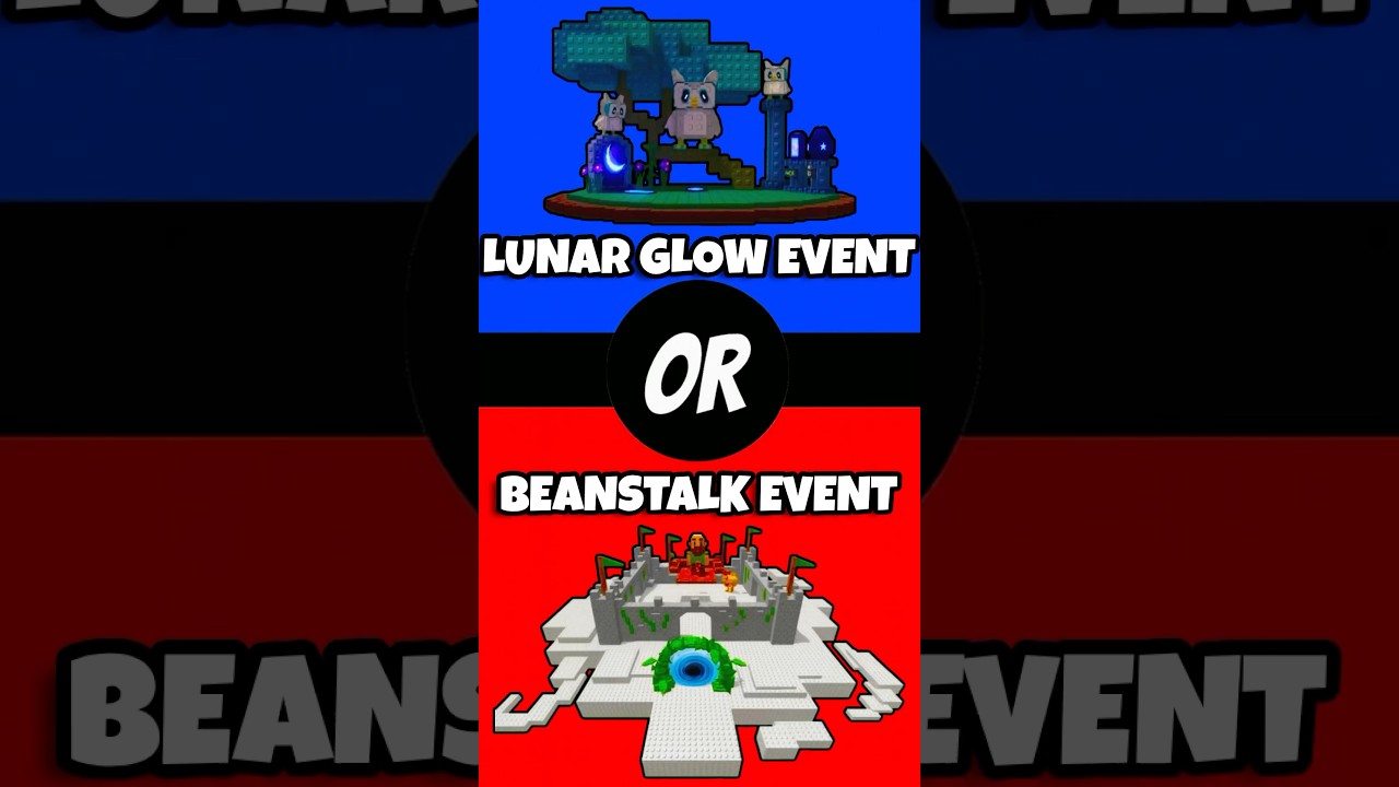 Would You Rather: Lunar Glow Event ✨or Beanstalk Event🫛?! | Roblox Grow a Garden 