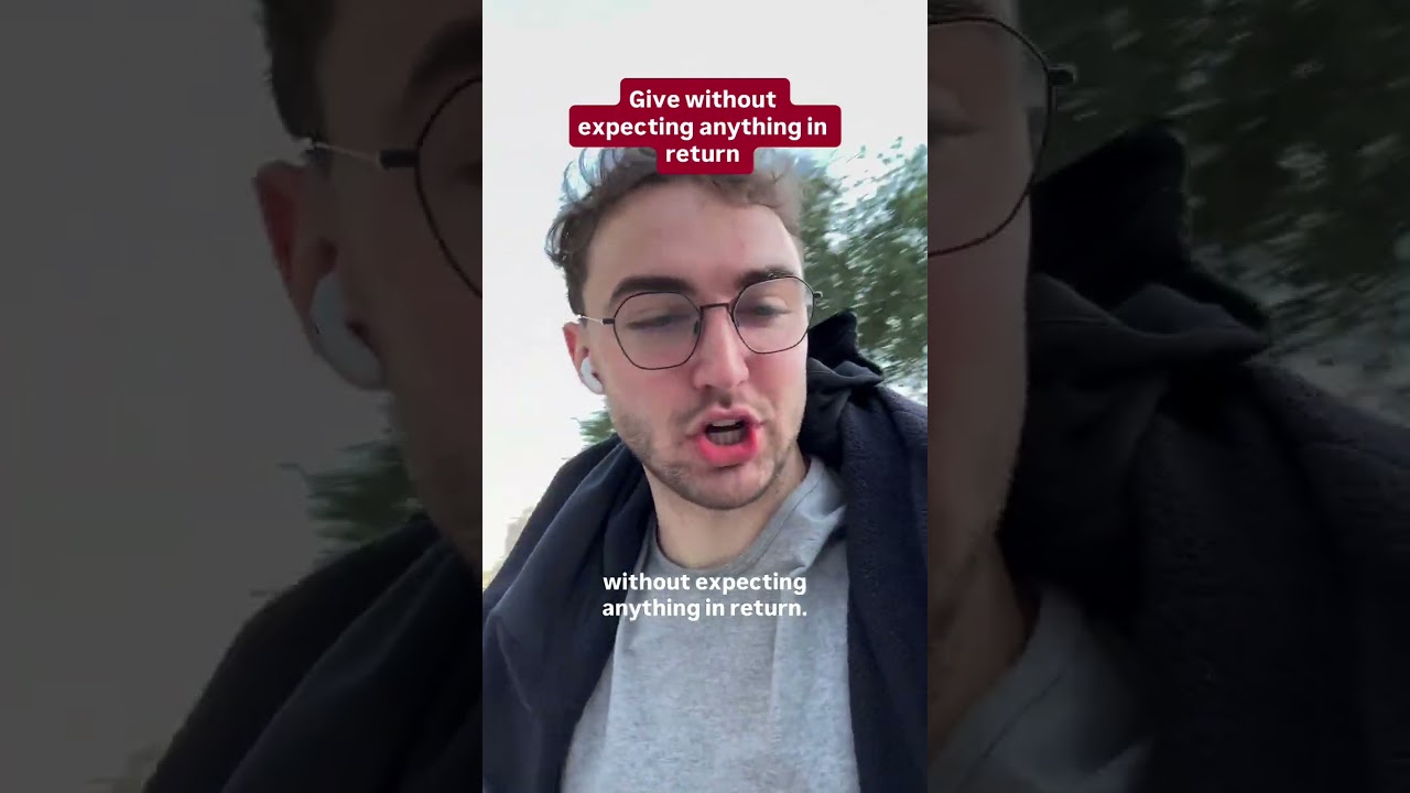Отдавайте, не ожидая ничего взамен