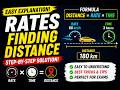 How to Find Distance Using Rate and Time | Math Tutorial