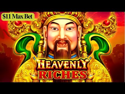 ★$11 MAX BET★ Heavenly Riches Slot Machine Bonus Won ! Live Slot Play |  GREAT SESSION