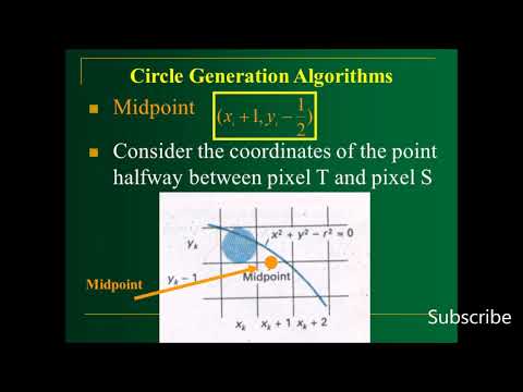 Computer Graphics 6 | Mid Point Circle Algorithm
