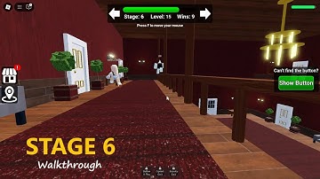 Roblox Button Escape STAGE 6 Walkthrough