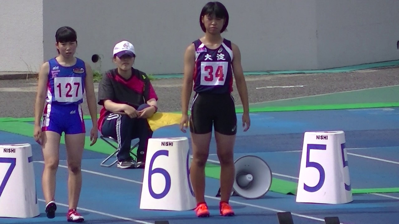 17通信陸上奈良中学女子100mh決勝 Youtube