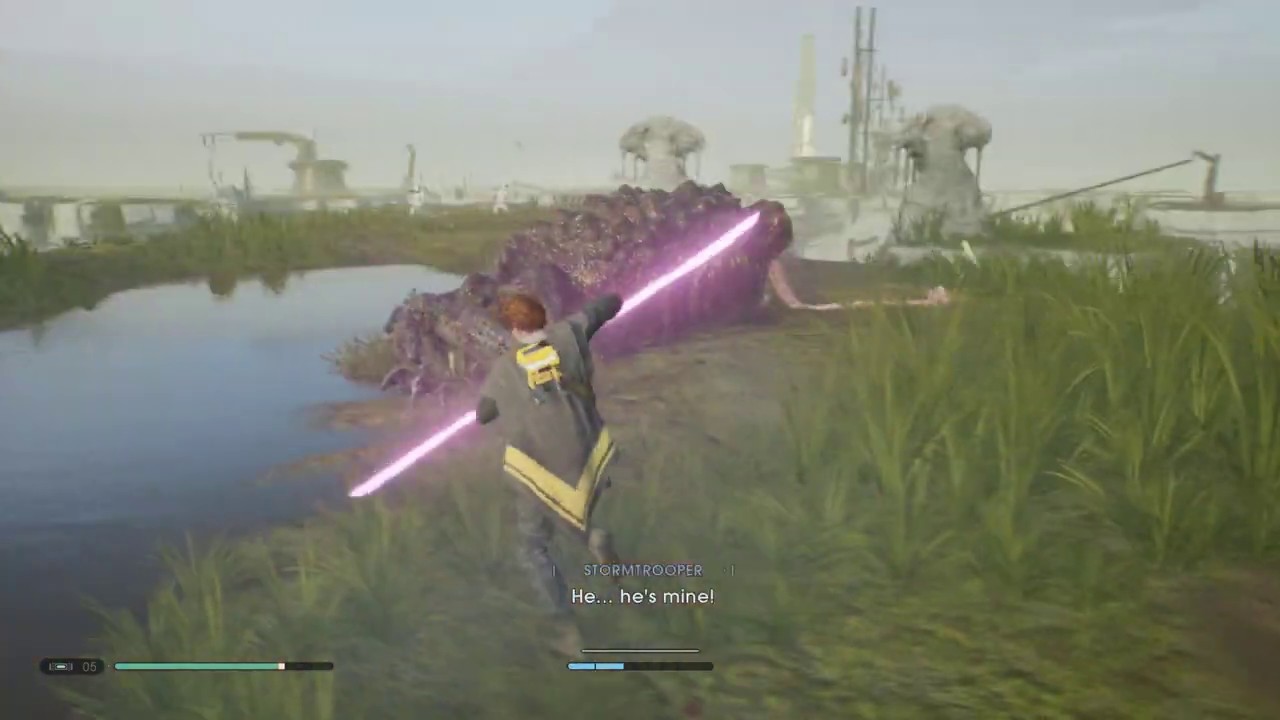 Star Wars Jedi Fallen Order Let Giant Long Tongue Frog Devour