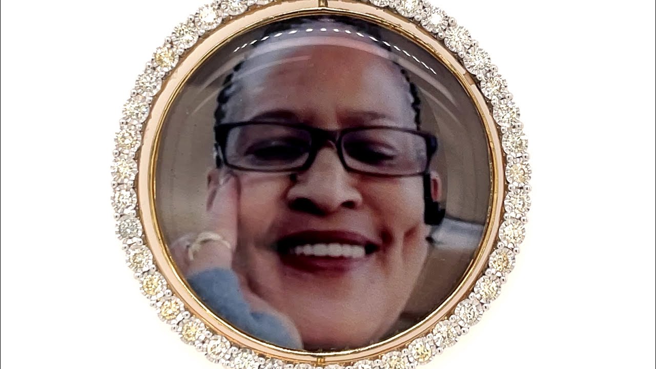 10k Gold Diamond Memory Pic Pendant by 