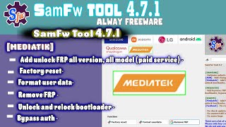 SamFw Tool 4.7.1 - Remove Samsung FRP one click Fix Bug screenshot 3